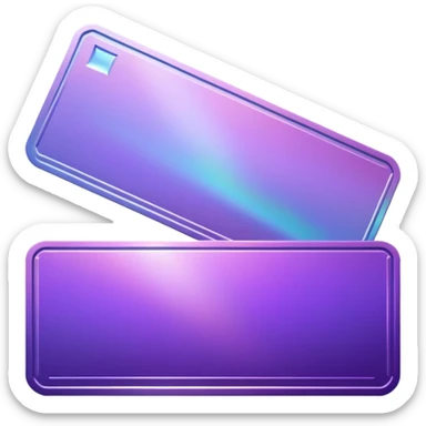 Purple beautiful holographic Concert ticket sticker