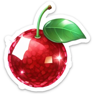 Disco ball cherries  sticker