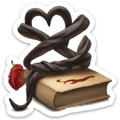 book with the title “twisted love” sticker