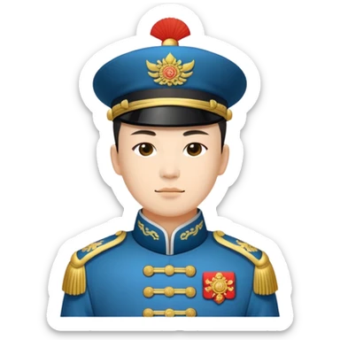 Qing Dynasty soldier sticker