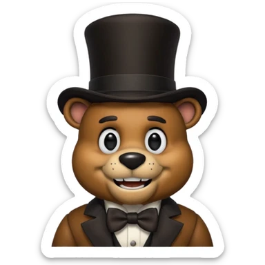 Freddy Fazbear from FNAF sticker