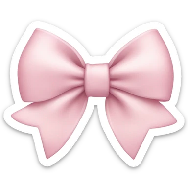 Light pink bow  sticker