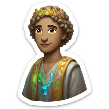 astrology virgo male white the maiden iridescent  sticker