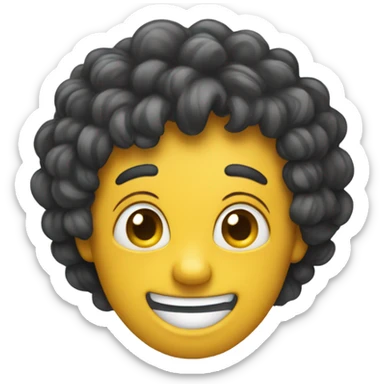 Doodle happy sticker