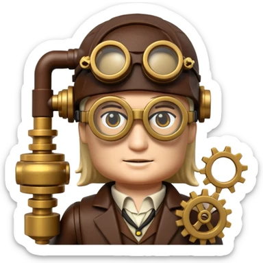 Steampunk Inventor lego sticker