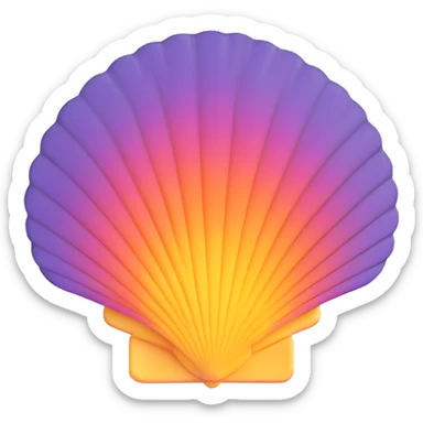 St. James scallop shell pilgrim symbol sticker