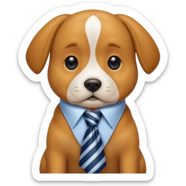 My dog whereing a tie  sticker