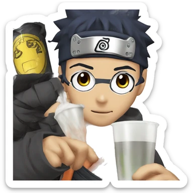Naruto manto 1 cola sticker