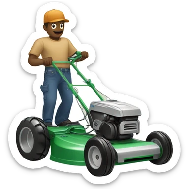 Tondeuse à gazon sticker
