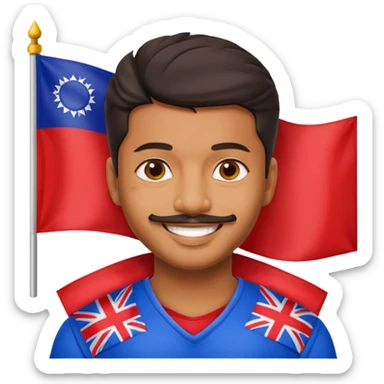 vijay thalapathy india TVK le drapeau  sticker