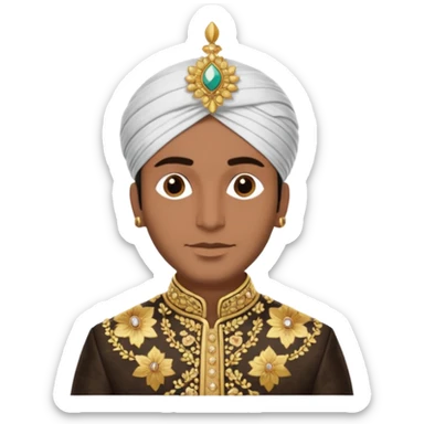 North indian groom sticker