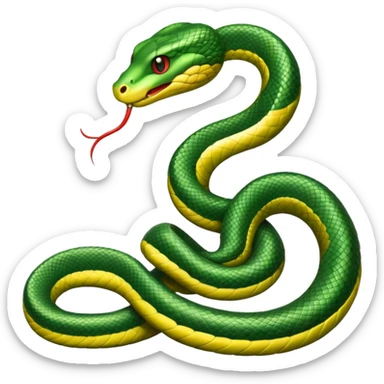 snake crawls sticker