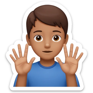 The 67 kid doing 67 with the hands sticker