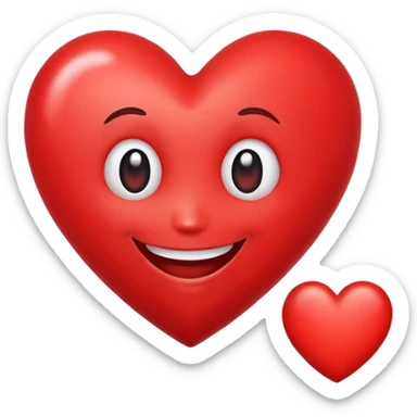 Heart cutely smiling  sticker