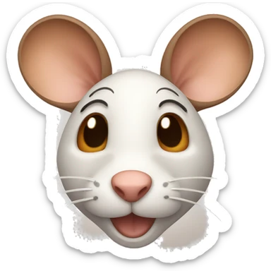 brown mouse jerry sticker