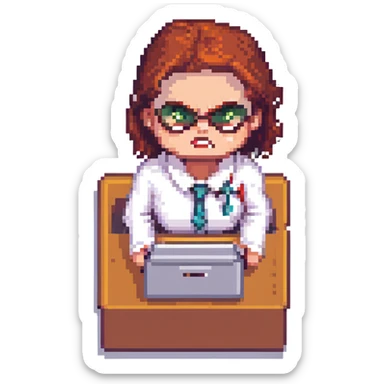 Business secretary is angry sticker