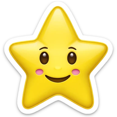 Generate me the Snapchat star emoji plus sticker