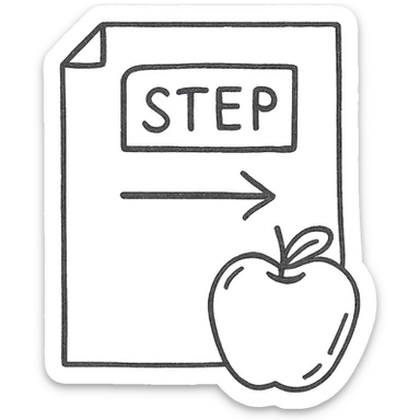 step intermedio di una dieta, disegno a penna stile schemino su un foglio di carta bianco realistico, isolato su sfondo bianco sticker