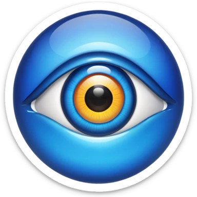 nazar eye bead. sticker