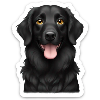 duck tolling retriever all black sticker