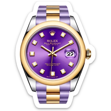 Shine Purple Diamond Rolex sticker