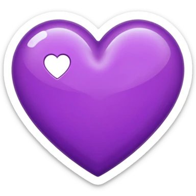 purple heart emoji sticker