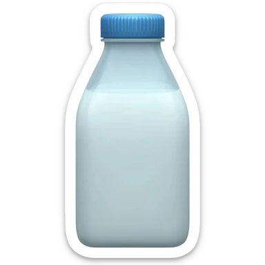 Milk bottle sticker