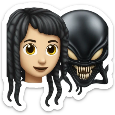 rebecca black xenomorph sticker