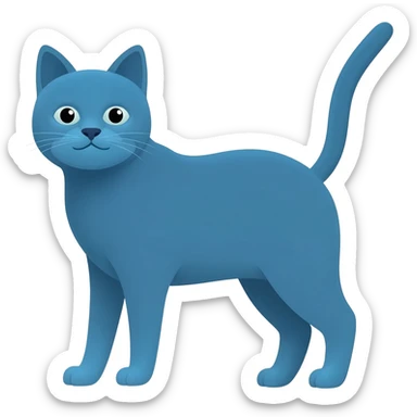 Gatto blu sticker