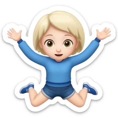 Binding of Isaac jumping cute sticker