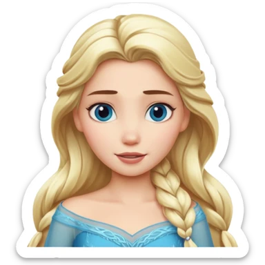 Create a modern Elsa from Frozen. sticker