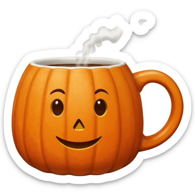 Pumpkin spice coffee Mug sticker