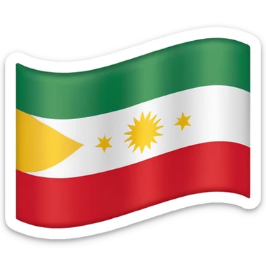 full screen kurdistan flag sticker