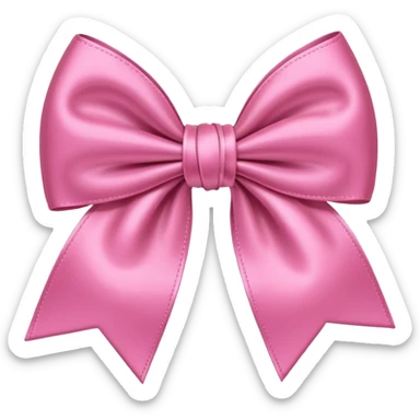 Pink bow  sticker