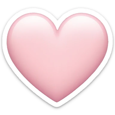 pastel pink heart sticker