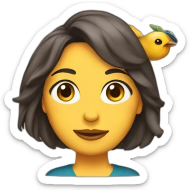 Mónica geller with turckey on head sticker