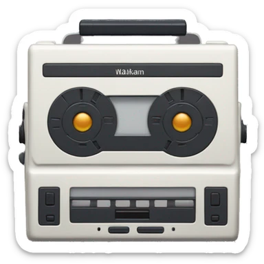 1980s walkman sticker