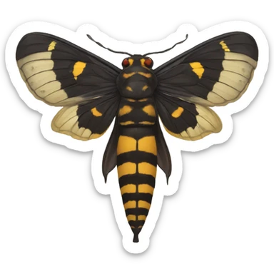 Deaths head hawk moth sticker