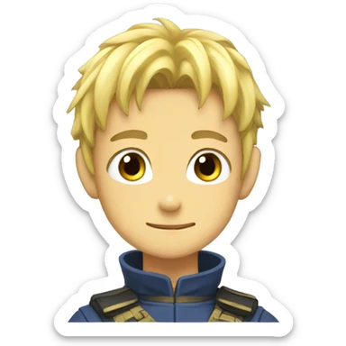 Hero anime sticker