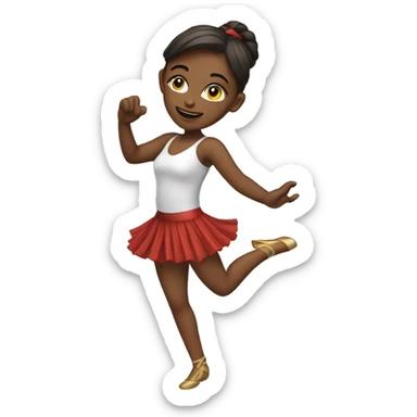 girl dancer sticker