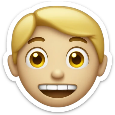 creepy smile emoji sticker