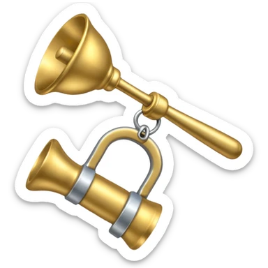 Spanner hitting a bell sticker