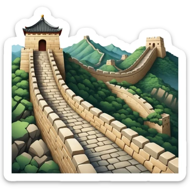 Great wall of china sticker