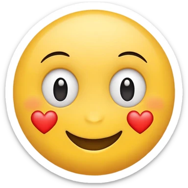 smile face with heart eyes sticker