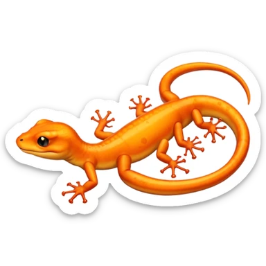 Salamander with 4 legs sticker