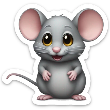 Mouse that is saying pookie sticker