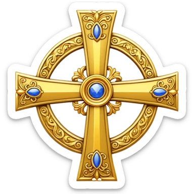 Occitan cross of Toulouse county sticker