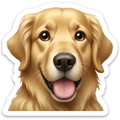 golden retriever  sticker