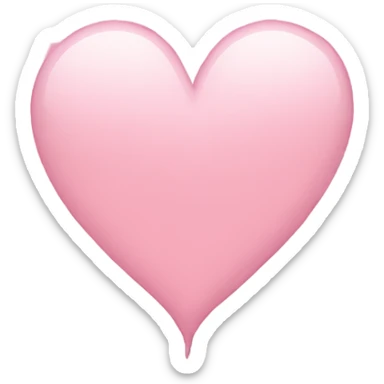 Light Pink broken heart emoji  sticker