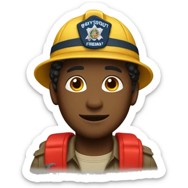 boyscout fireman sticker